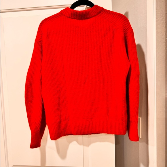 Everlane The Cocoon Crew Neck Sweater, Berry Red, size small, like new! - Picture 6 of 8